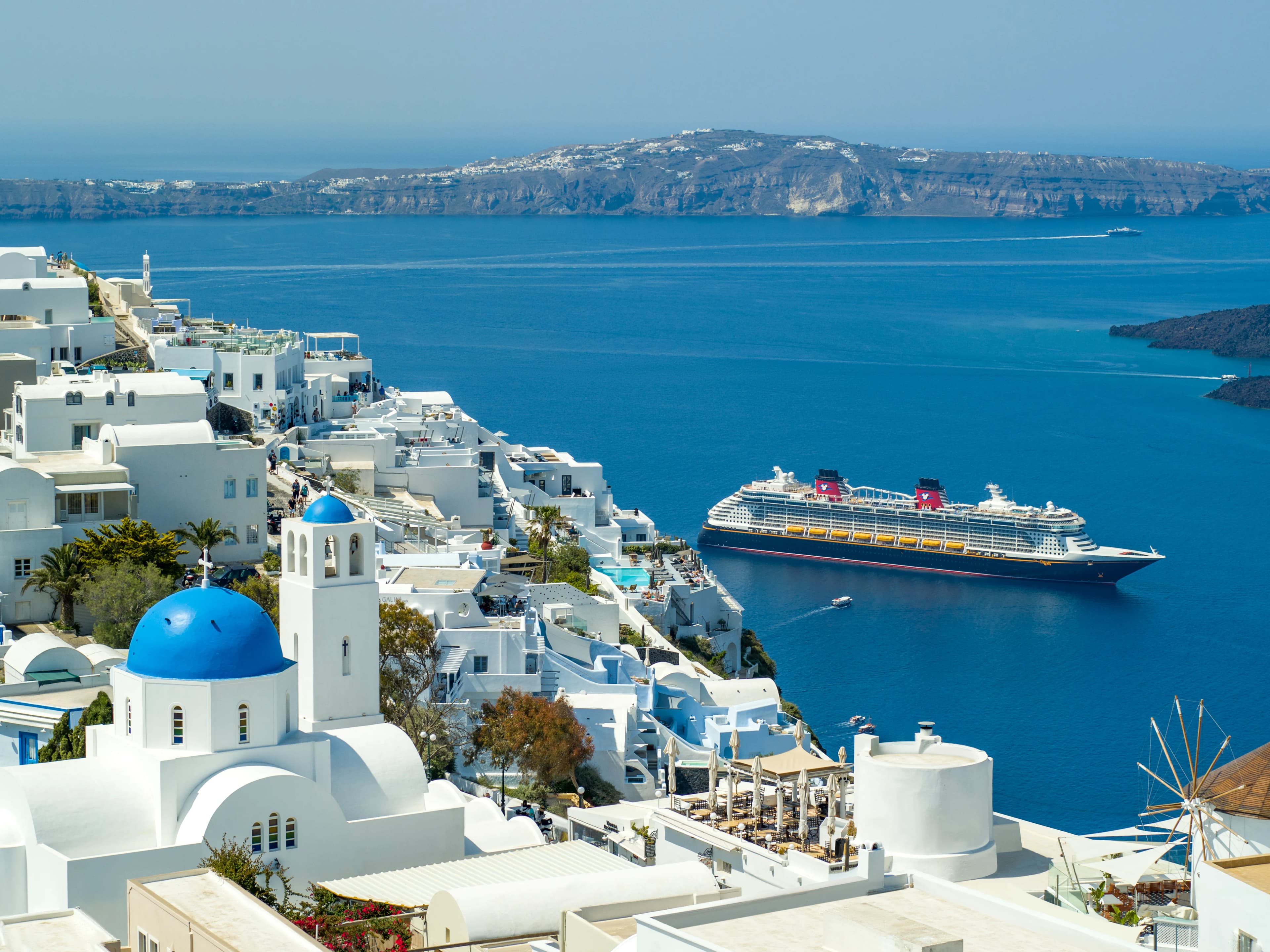 Mediterranean cruise at sea